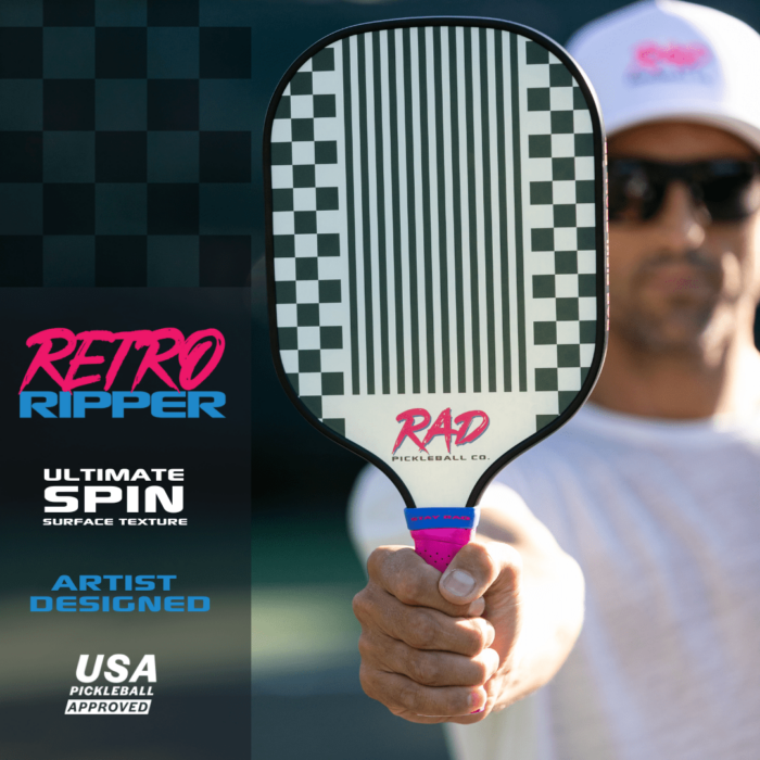 Retro Ripper Pickleball Paddle