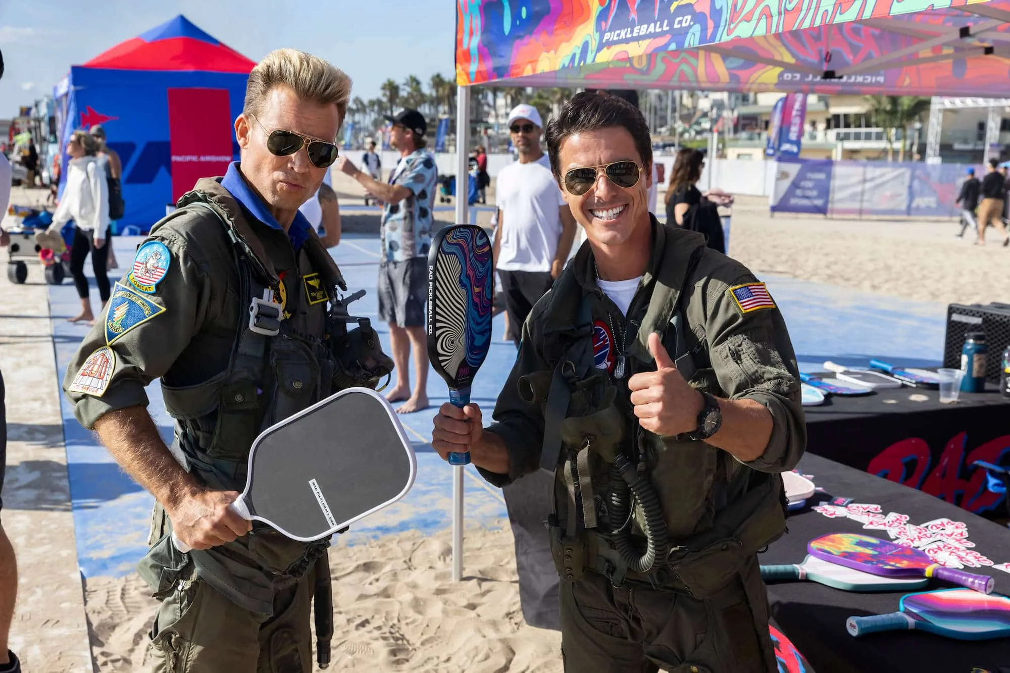 Pickleball at the Huntington Beach Airshow