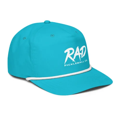 RAD-Pickleball-rope-cap-turquoise-white-back