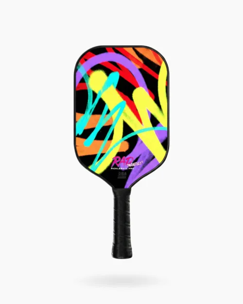 Madsteez Graffiti Pro paddle full view showcasing T700 carbon face and vibrant street art