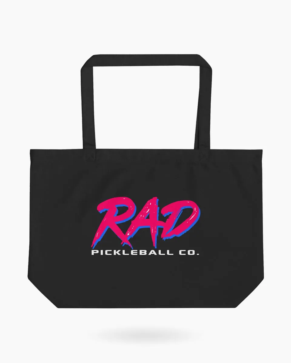 Close-up of the 8oz organic cotton 3/1 twill weave on the RAD Large Tote