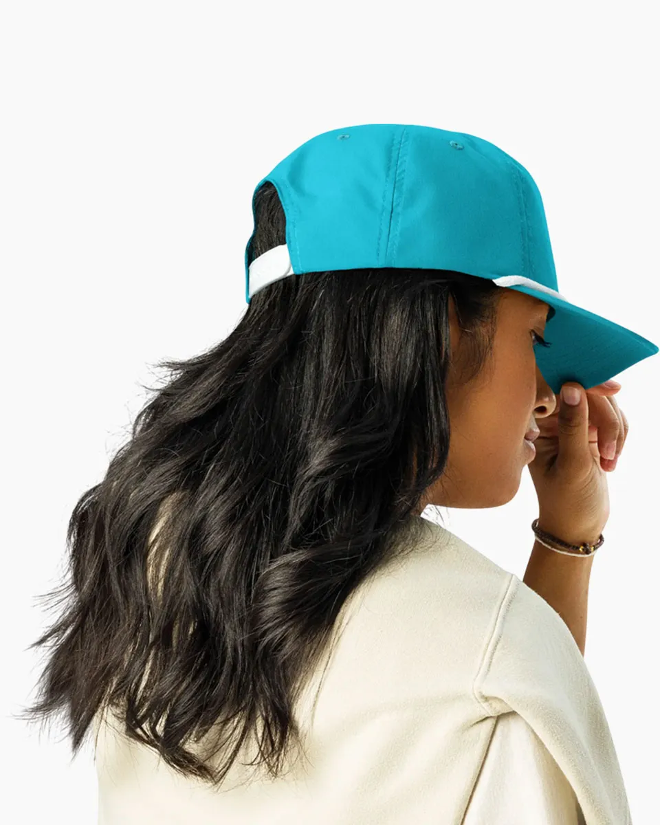 RAD Rope Cap being worn at the pickleball court representing a premium athletic aesthetic 2