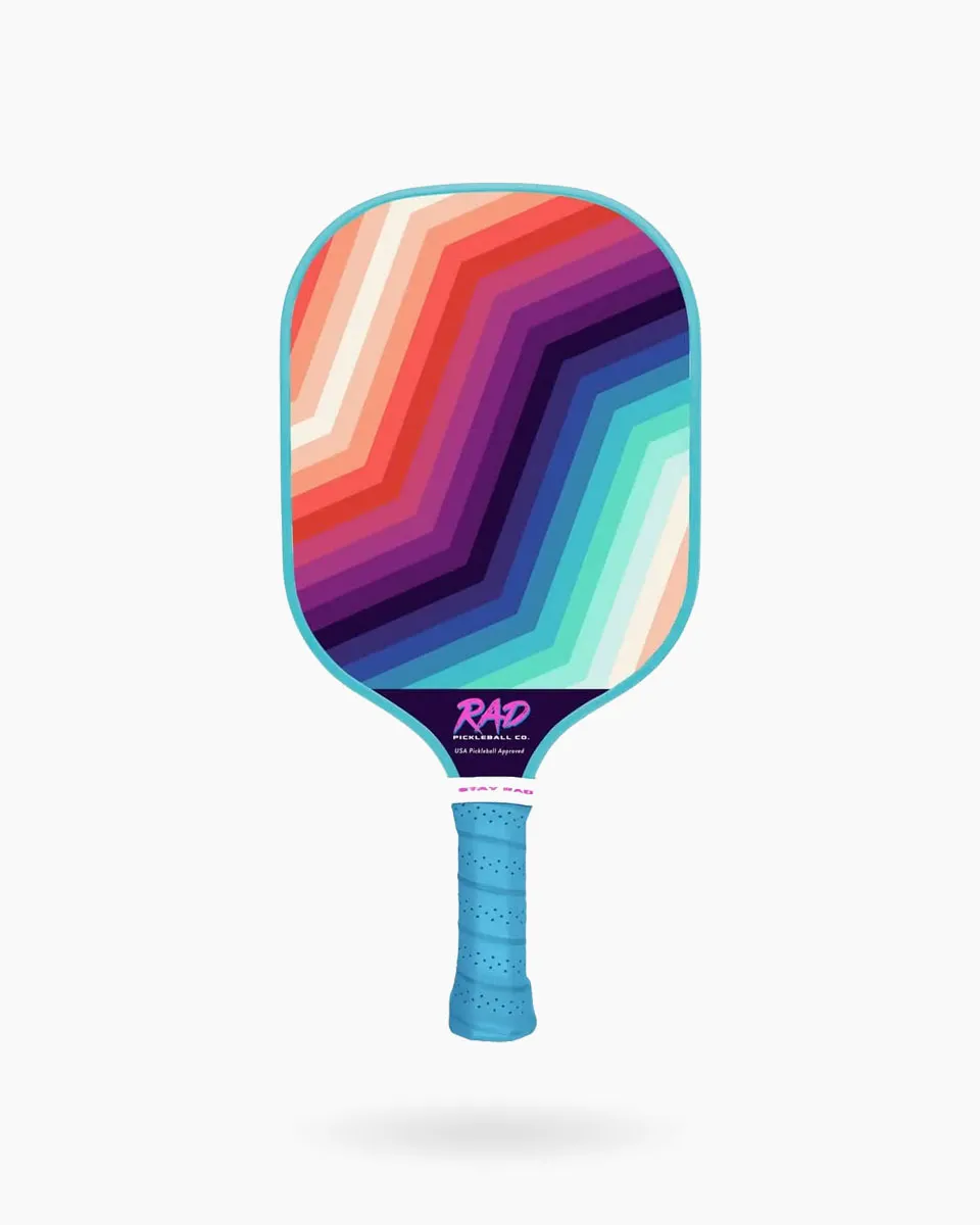 The Zinger Pickleball Paddle full frontal view showing Steve Tipten artwork and wide-body profile